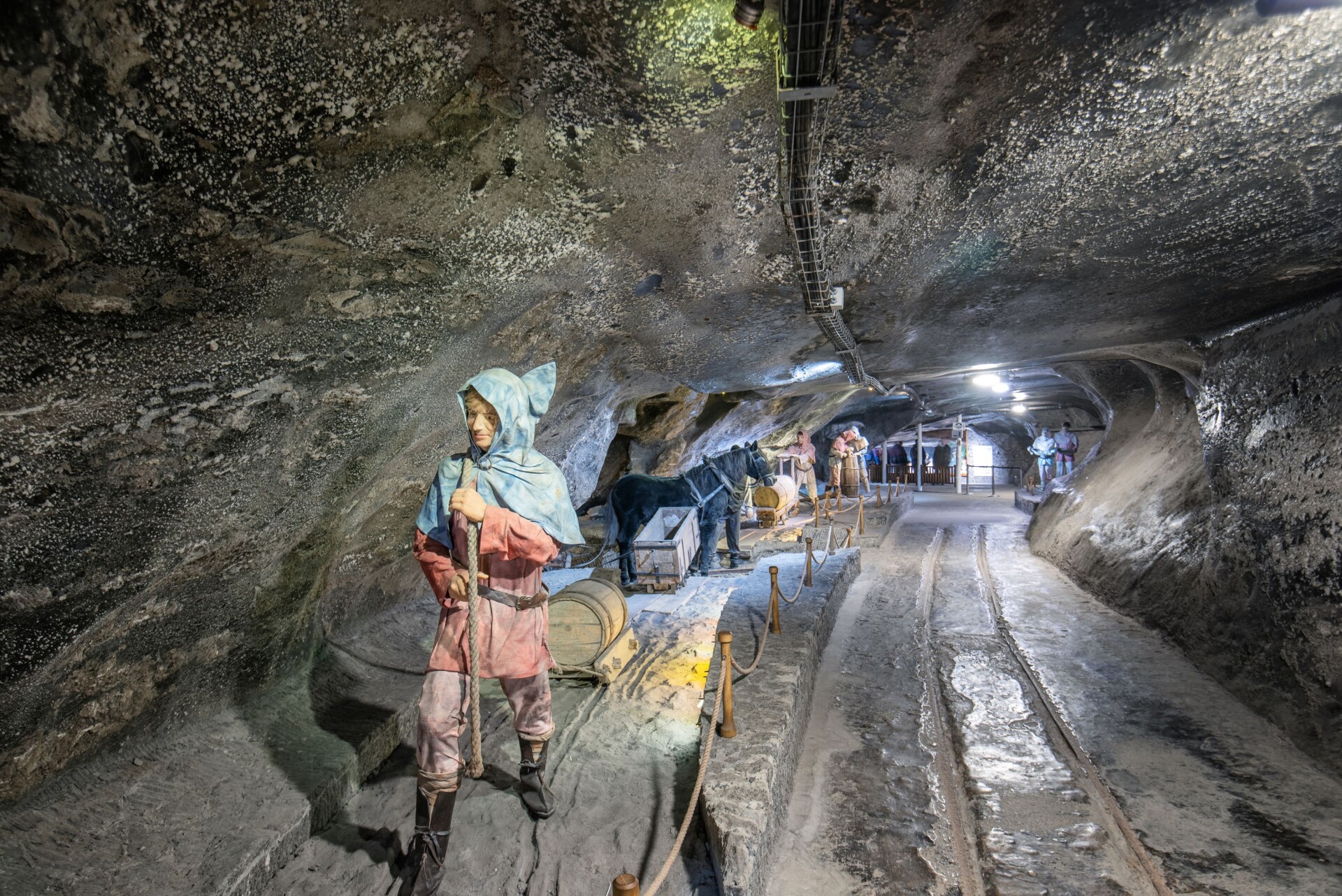 Solne korytarze na&nbsp;Trasie Turystycznej w&nbsp;Kopalni Soli "Wieliczka"