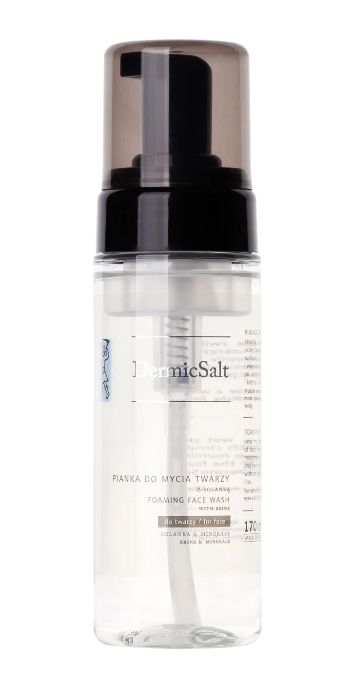 Foaming face wash with brine